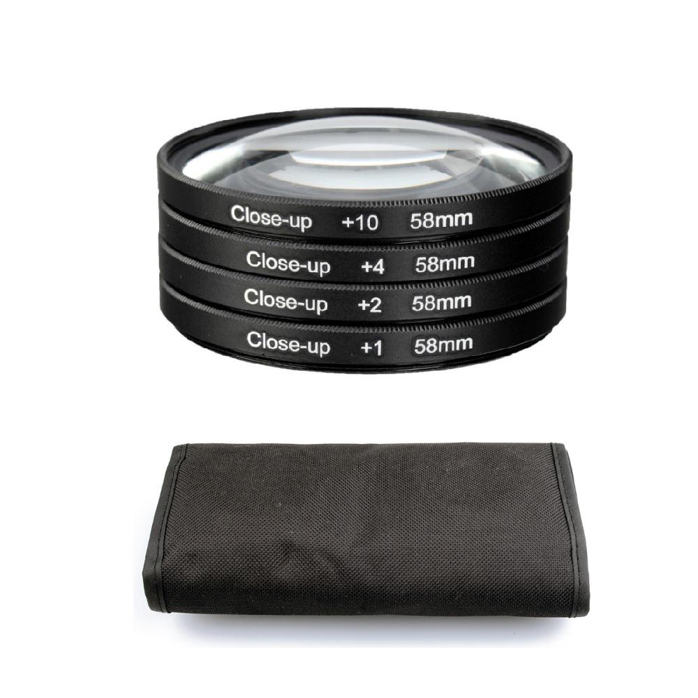 Макрофильтры Close Up Набор +1 +2 +4 +10 Для объективов камер Canon Nikon Sony 37 мм-77 мм Фотография