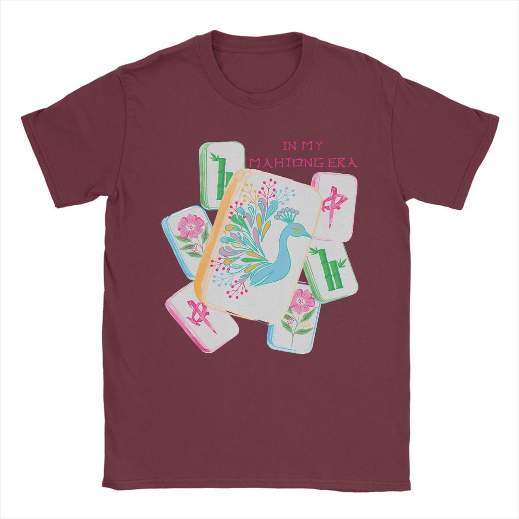 in My Mahjong Era Funny Mahjong Love Playing Chinese Game Unisex's T Shirt  Funny Tee Shirt Short Sleeve Crewneck T-Shirt Clothing