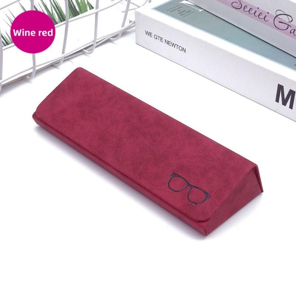 Portable Hard Case Glasses Case Anti-press Frame Glasses Sunglasses Case PU Leather Hard Shell Eyewear Box Men