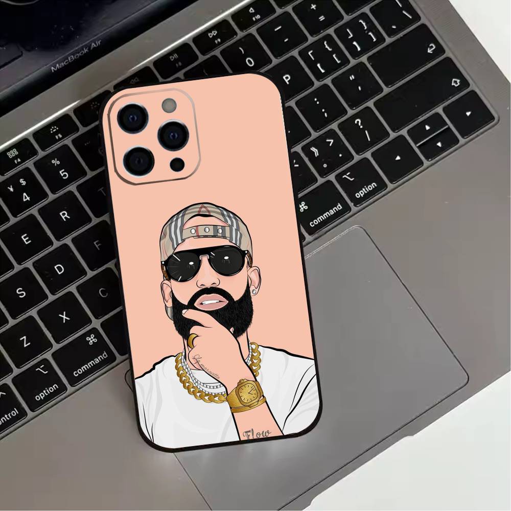 D-Dellafuente-FC Phone Case For iPhone 17,16,15,14,13,12,11 Plus,Pro Max,XS,Soft Silicone Black Cover
