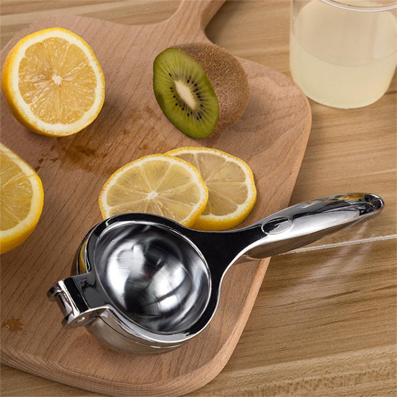 Manual Lemon Squeezer Zinc Alloy Steel Orange Squeezer Juicer Fruit Juice Citrus Press Machine Handle Press Multifunctional Tool