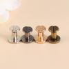 10sets Shoes Hats Scrapbooking Leather Craft Decoration Nail Screw Cloth Button Nail Rivets Brass