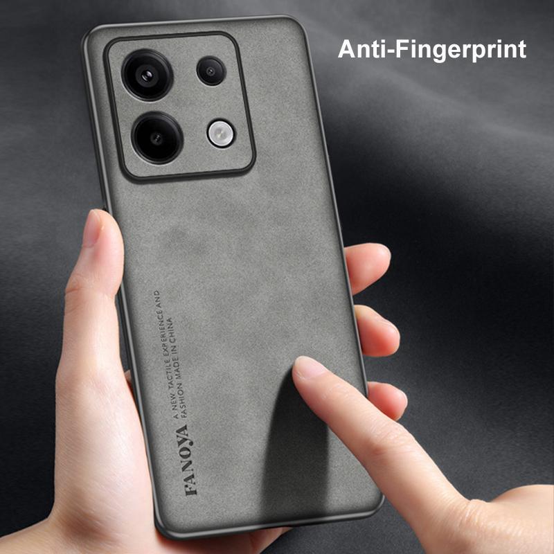 Для Poco X6 5G Чехол Роскошный Кожаный Чехол для Телефона Для Xiaomi PocoX6 5G Задняя Крышка Матовый Силиконовый Ударопрочный Полная Защита Coque