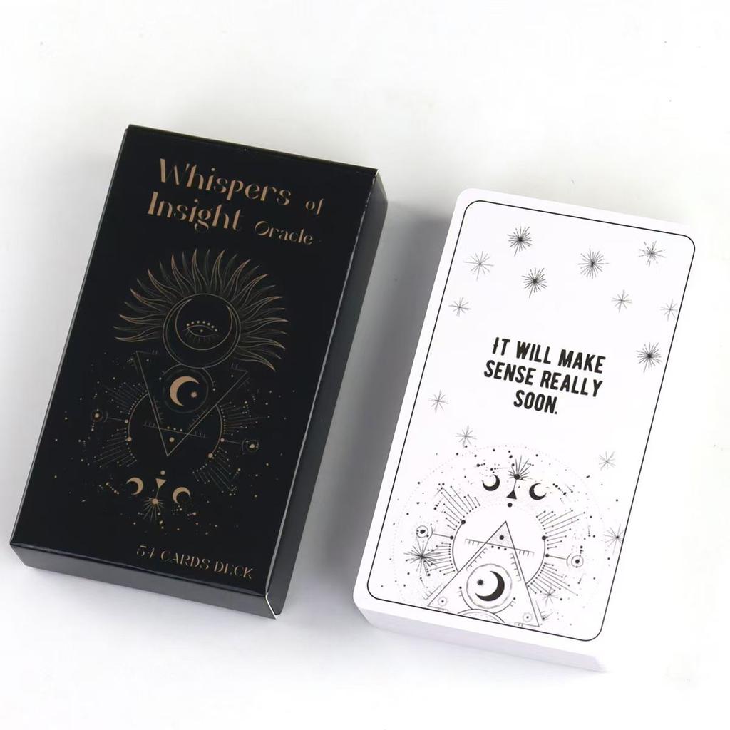 10.3*6cm Whispers of Insight - Why Oracle Deck 54 Inspirational Answers To Explore The Hidden Meanings Behind Life's Challenges