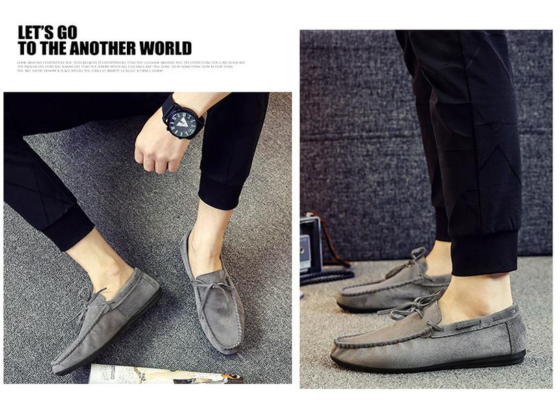 Мужские повседневные туфли Frosted Breathable Slip-On 2024 года — корейский стиль