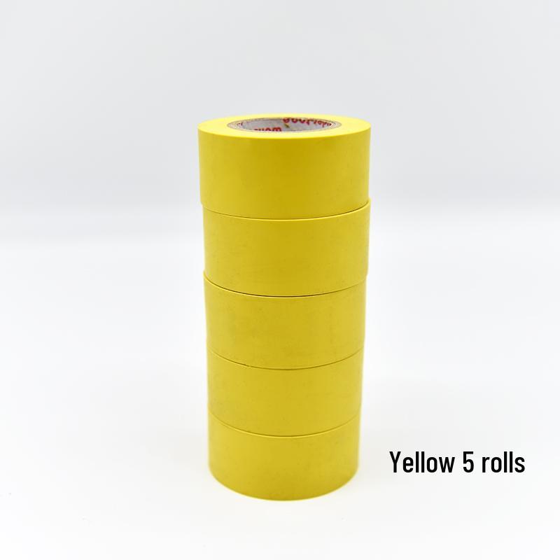 Waterproof Electrician's Insulating Tape, 15m, Wear-Resistant, Available in Red, Yellow, Blue, Green, Black, and White, Width Options: 10/30/50mm