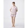 Атласная пижама с короткими рукавами и шортами 