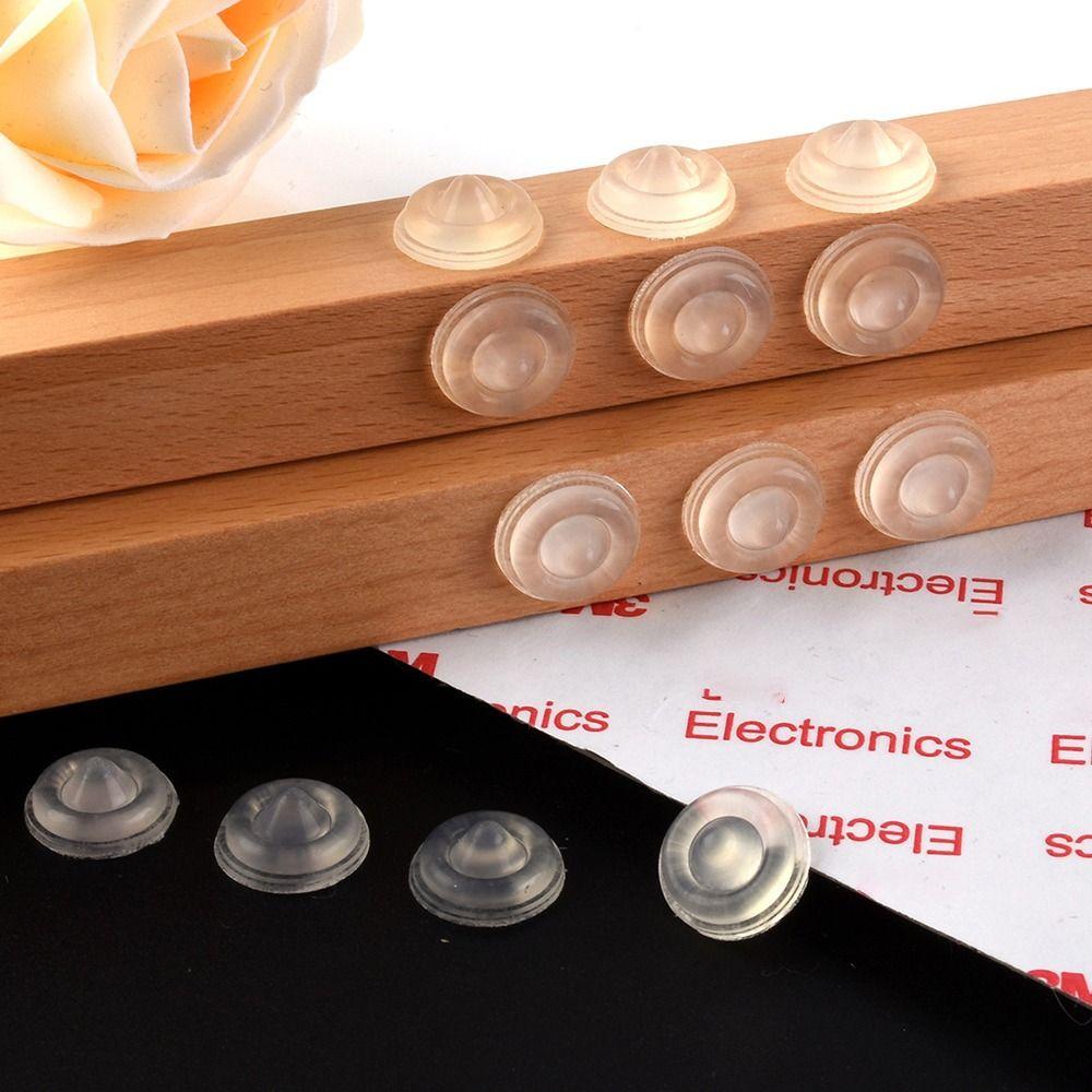 50Pcs/Sheet Self Adhesive Silicone Anti-collision Particle Rubber Wall Cushion Stickers