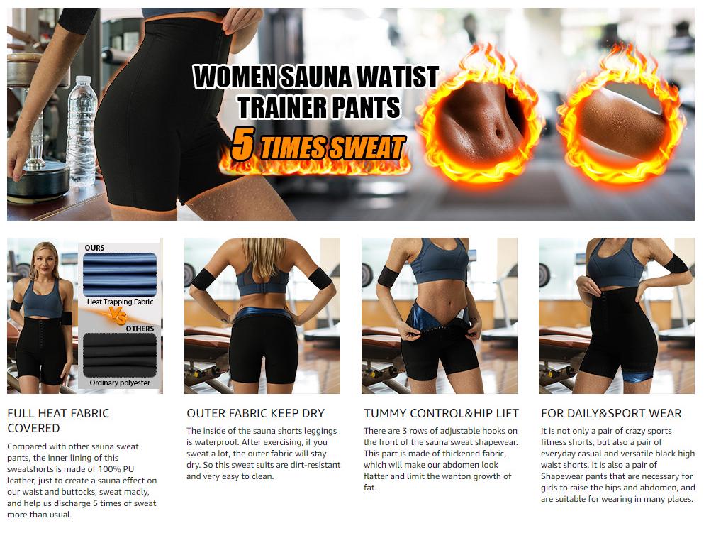 Женские леггинсы с высокой посадкой и моделирующим эффектом - Потовыделяющие, Подтягивающие бедра, Контролирующие живот брюки для йоги