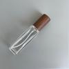 Портативный стеклянный флакон для духов с деревянной крышкой, варианты 5 мл и 10 мл