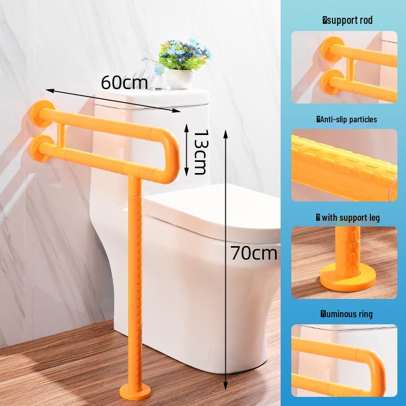 Ванная комната Поручень U-образной формы для пожилых - Безбарьерная нейлоновая ручка для душа/туалета