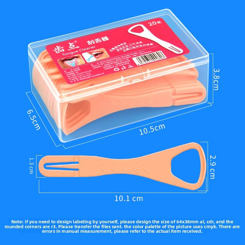Box of 20 Foldable Tongue Scrapers