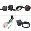 CB400sf Steering Wheel Switch-Qiilu Motorcycle 7/8" Left and Right Handlebar Mount Switch with Hornet Ignition Control, Set of 2