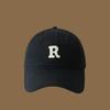 Retro Letter Baseball Hat Letter R Sun Hat Retro Embroidery Baseball Cap  Men