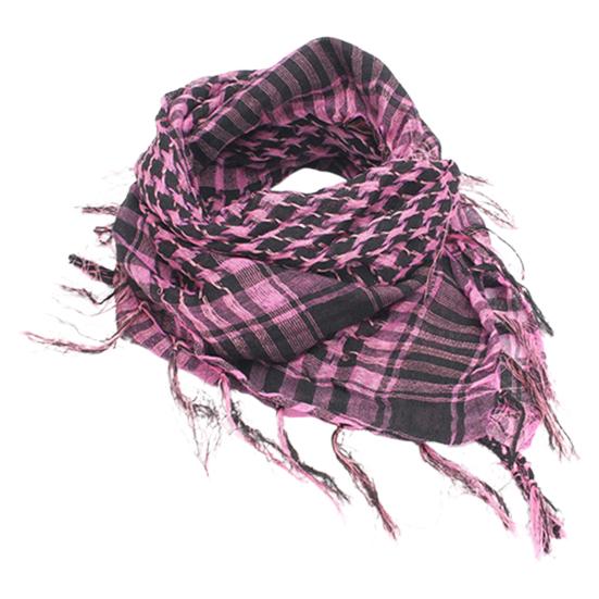 Unisex Scarf Cotton Shawl with Tassels Plaid Pattern Keffiyeh Scarf for Winter Work Street Wear