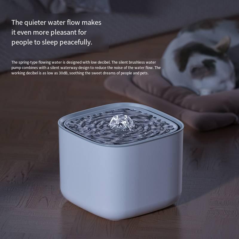 Pet water dispenser, cat drinking fountain, filter and automatic circulation dog faucet drinking waterer