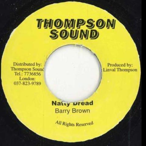 7-дюймовая пластинка BARRY BROWN / SCIENTIST - Natty Dread Nah Run Thompson Sound 1979 Ямайка Регги, Ска и Даб