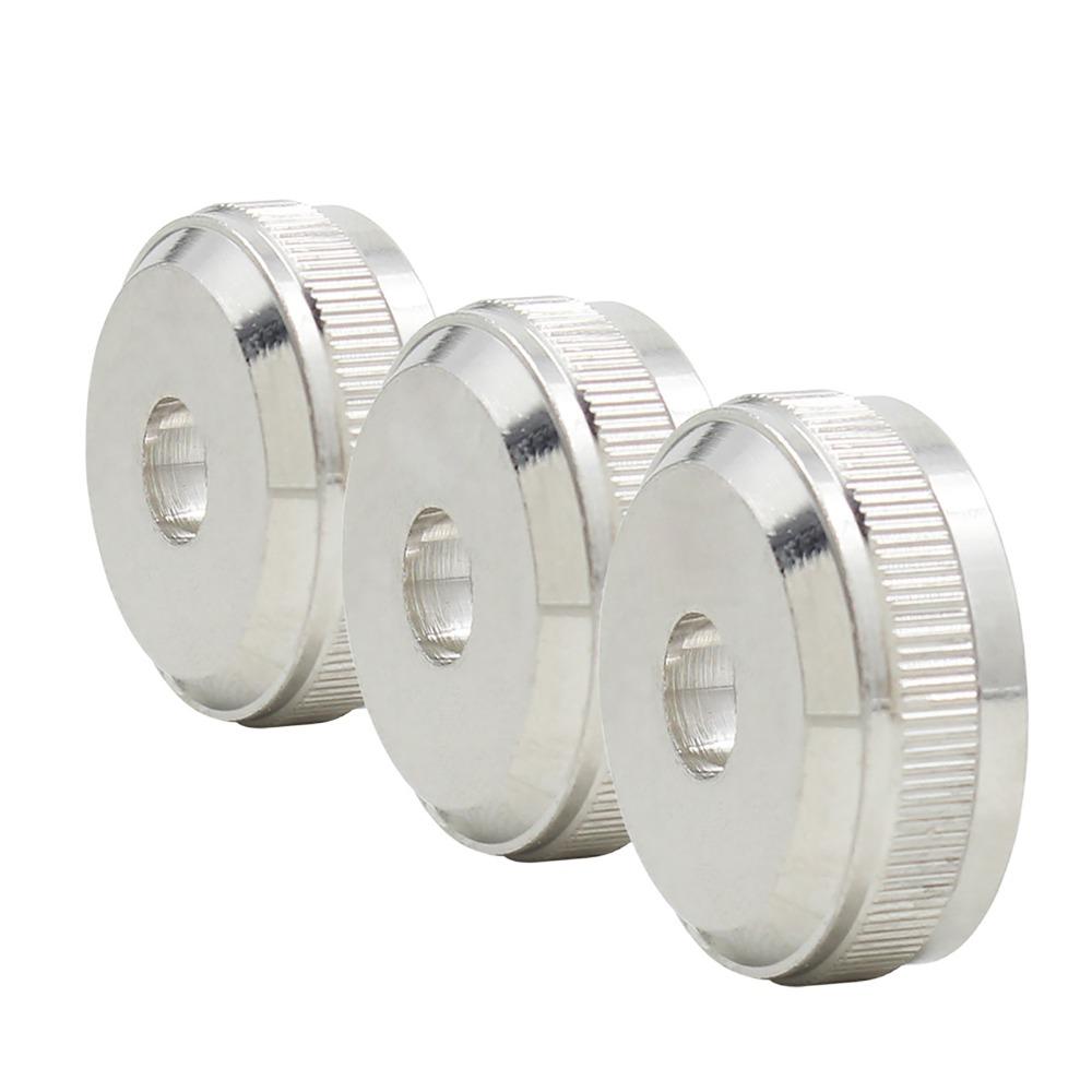 3pcs Metal Trumpet Valve Screw Silver Valve Button Screw  For Trumpet Repair