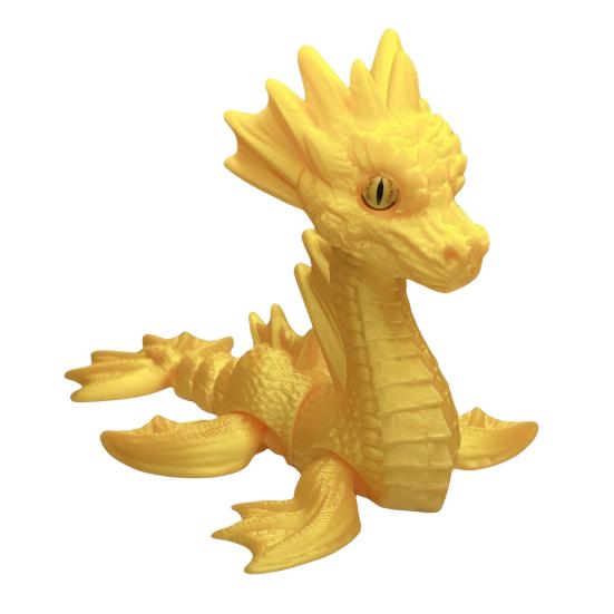 3D Printed Sea Dragon Figurine Movable Joints Dragon Figure Mini Articulated Dragon Model Fidget Toy Desktop Decoration Ornament