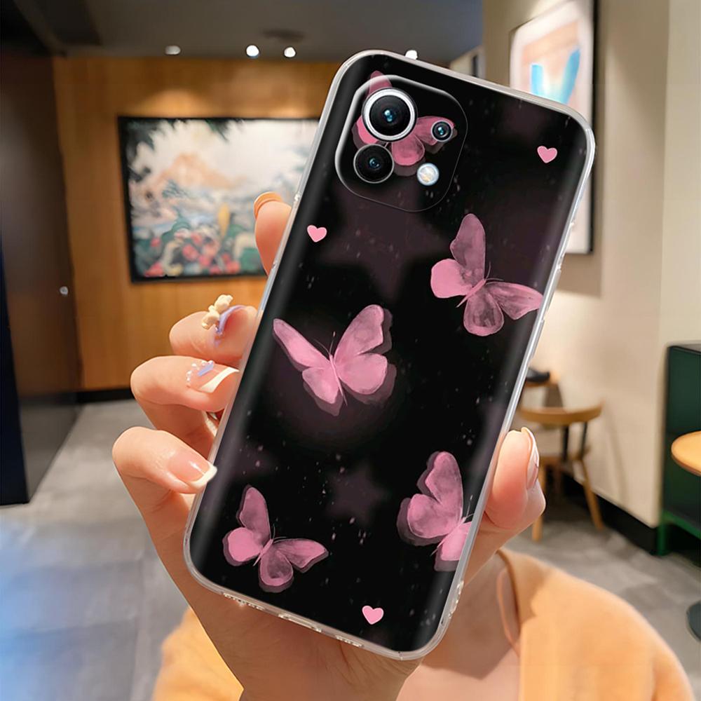 Чехол для Xiaomi Mi 11 Lite 5G Защита для телефона Задние чехлы для Xiaomi Mi 11 Lite 5G NE Силиконовый чехол Mi11 Lite Fundas