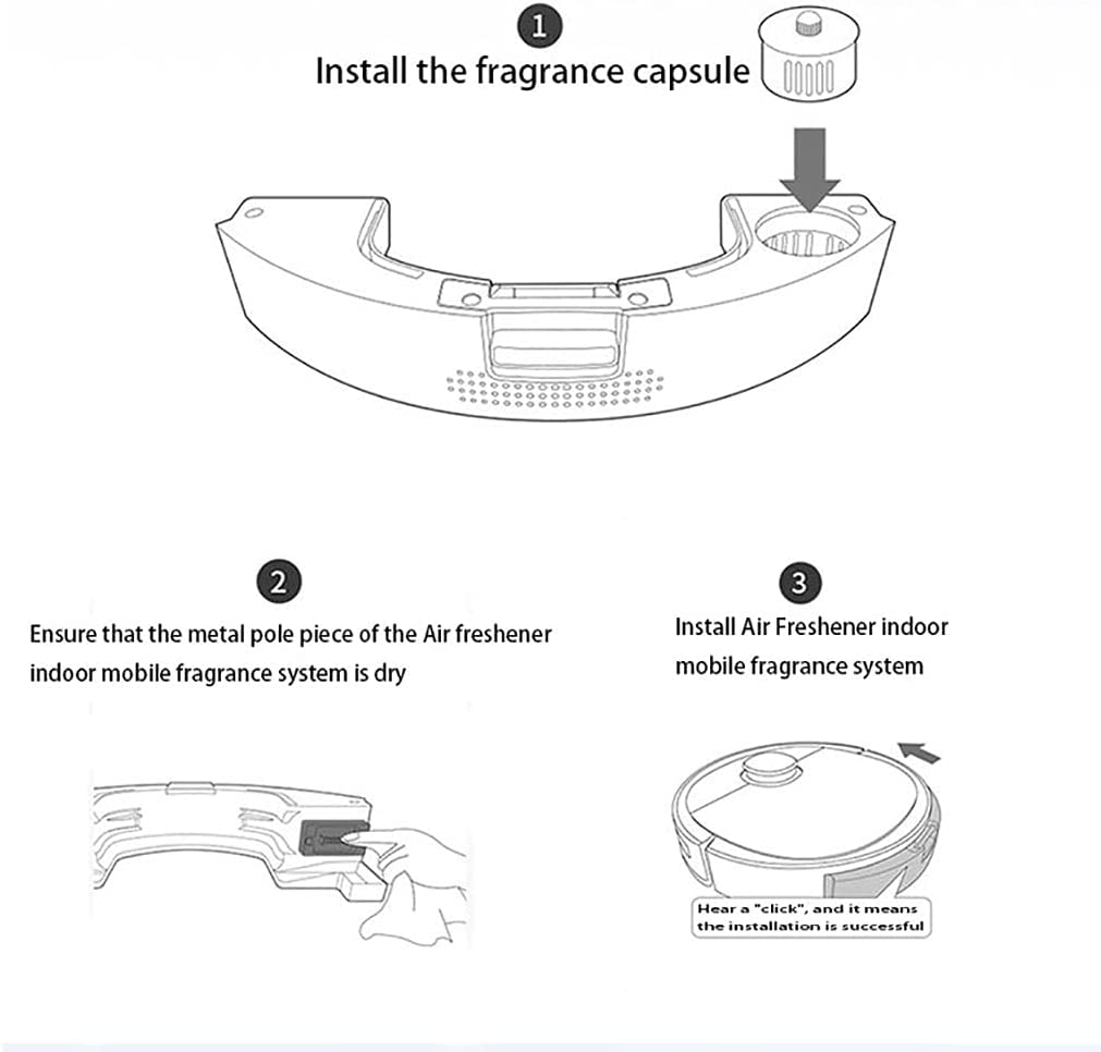 Fragrance Capsules Air Freshener For ECOVACS Deebot OZMO T9 Max / Power / Aivi / T10 / X1 Plus Vacuum Cleaner Spare Part Kit