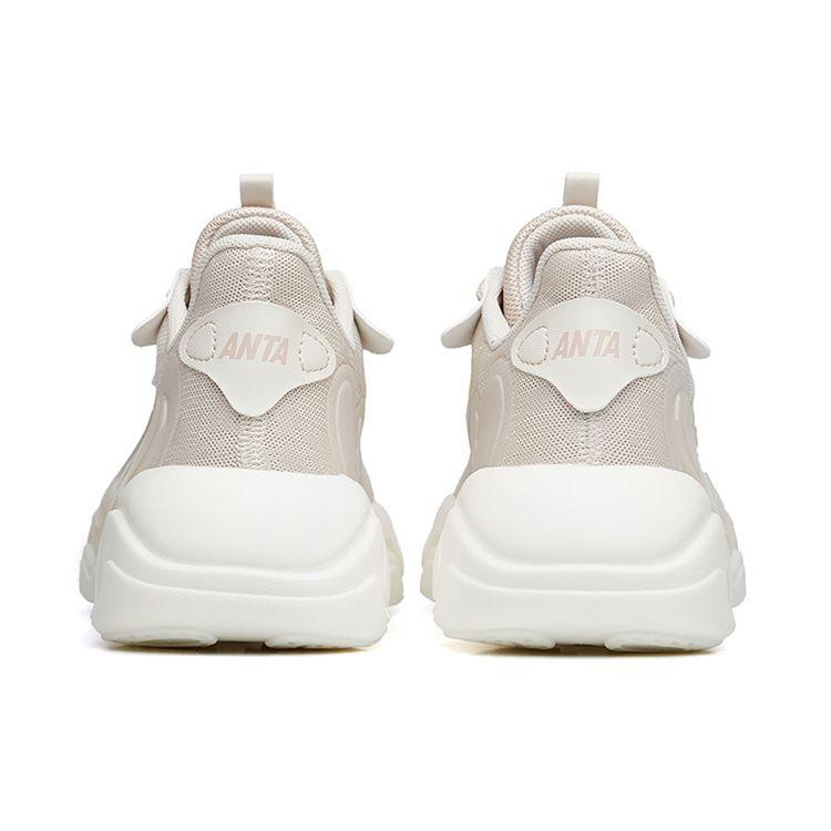 Anta Серия Lifestyle Ткань Сетка Дышащая Спортивная Амортизирующая Нескользящая Прочная Низкая Повседневная Обувь Женские Кроссовки Бежевый 122238842S-3