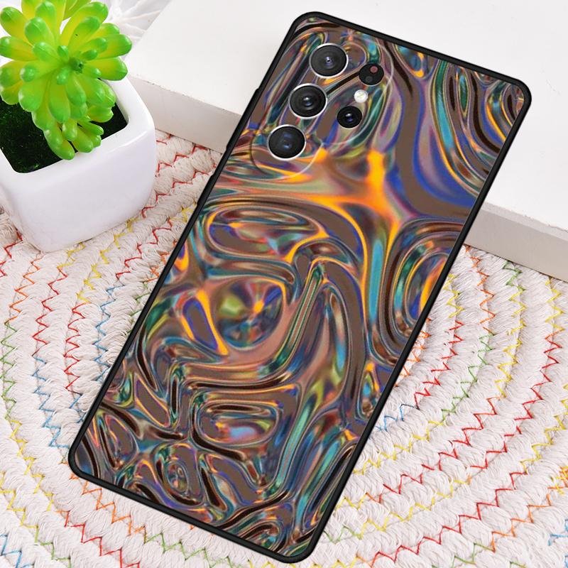 Голографический Dope Trippy Принт Силиконовый Чехол для Телефона Для Samsung Galaxy note 10 pro S26 S25 S24 S23 S22 S21 Plus Ultra Capa Чехол