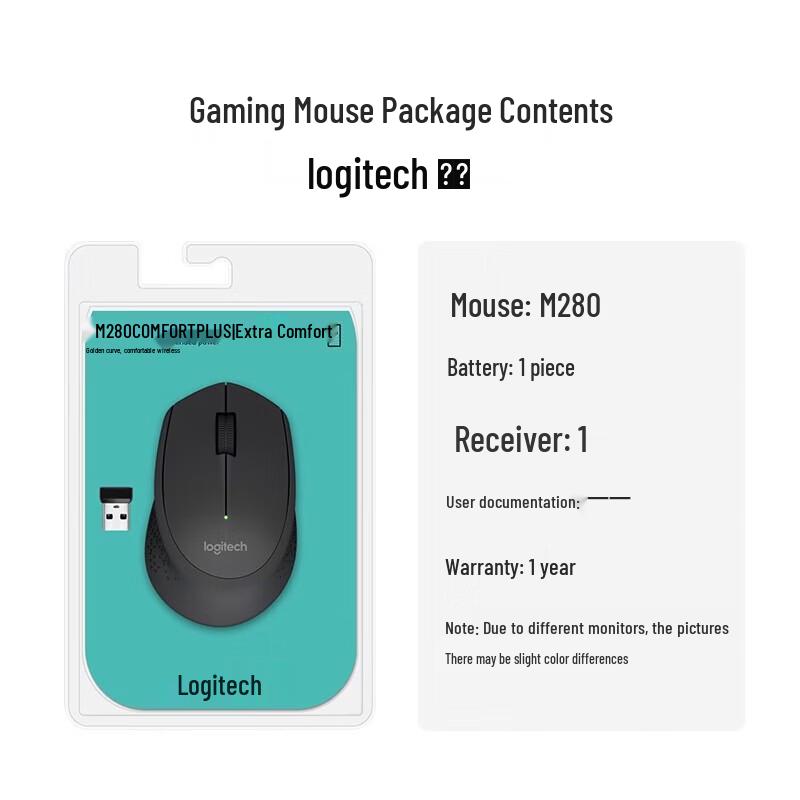 Logitech M280 Wireless Ergonomic Mouse