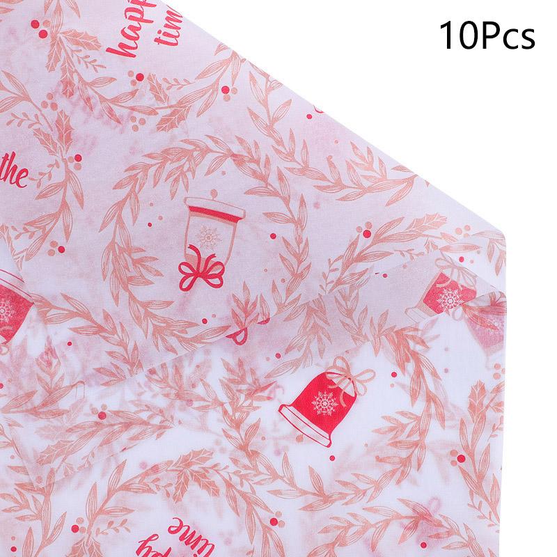 10 листов/мешок Рождественский печатный венок Рождественская снежинка День рождения Фестиваль Поделки 50x66 см