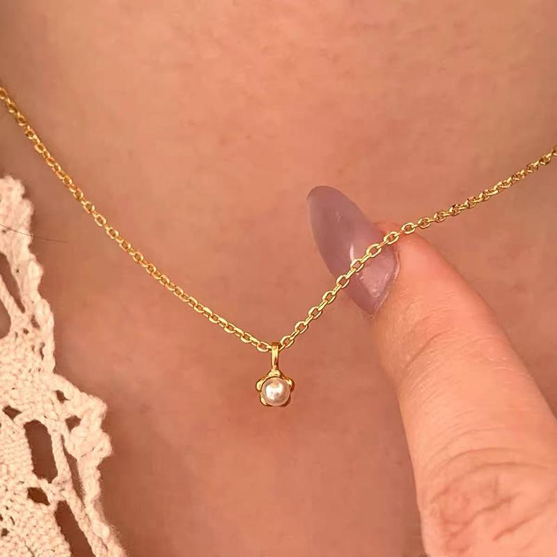 Простой темперамент Золотое колье-бини женское