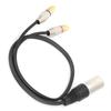 XLR Папа к 2 RCA Аудио Разветвитель Кабель RCA к XLR Адаптер Патч-кабель для Микшерного Пульта МикрофонаПапа 1м   3.3фт