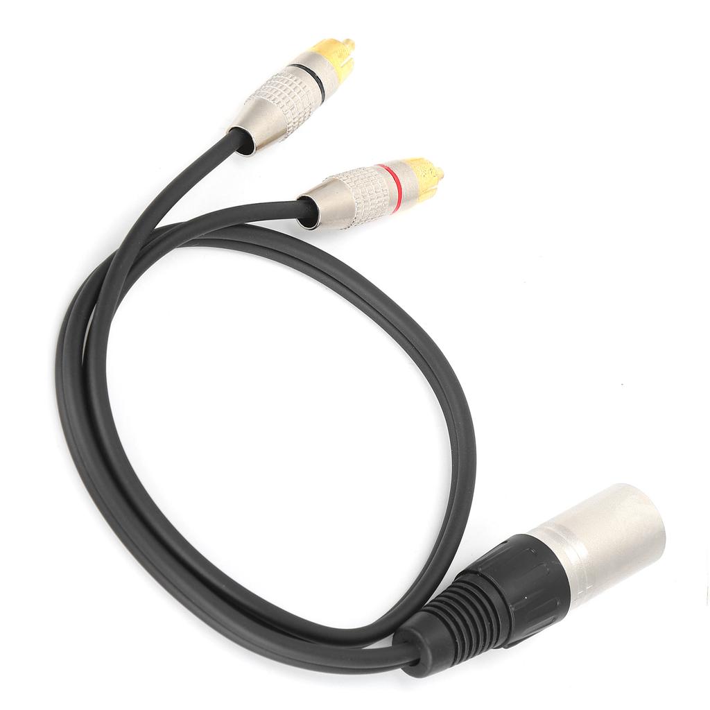 XLR Папа к 2 RCA Аудио Разветвитель Кабель RCA к XLR Адаптер Патч-кабель для Микшерного Пульта МикрофонаПапа 1м   3.3фт