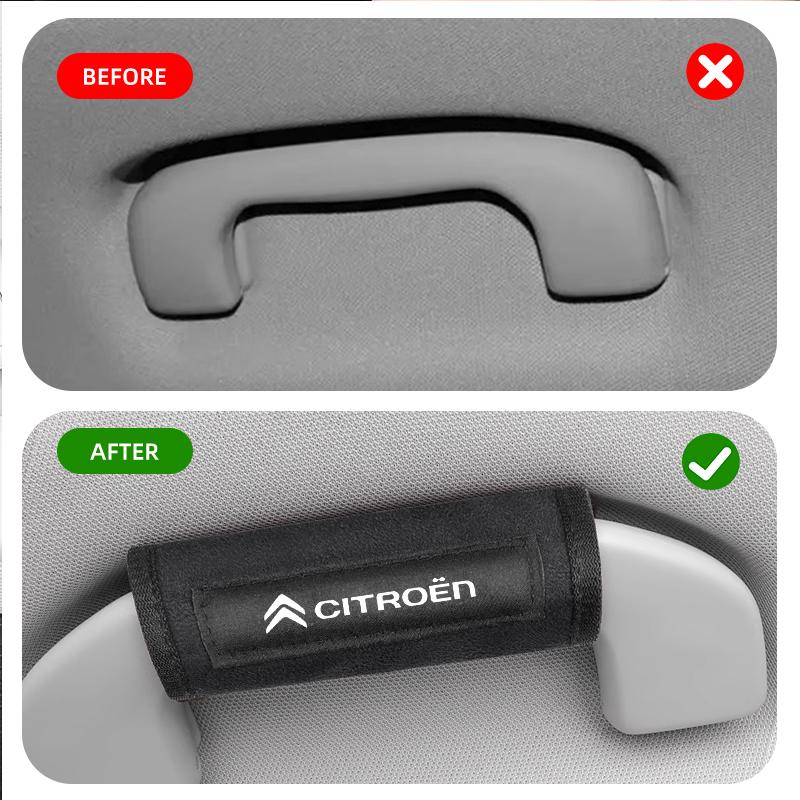 New Car Roof Handle Protection Pull Gloves Auto Emblem Accessories For Citroen C1 C3 C4 C5 C6 DS 3 DS 4 DS 5