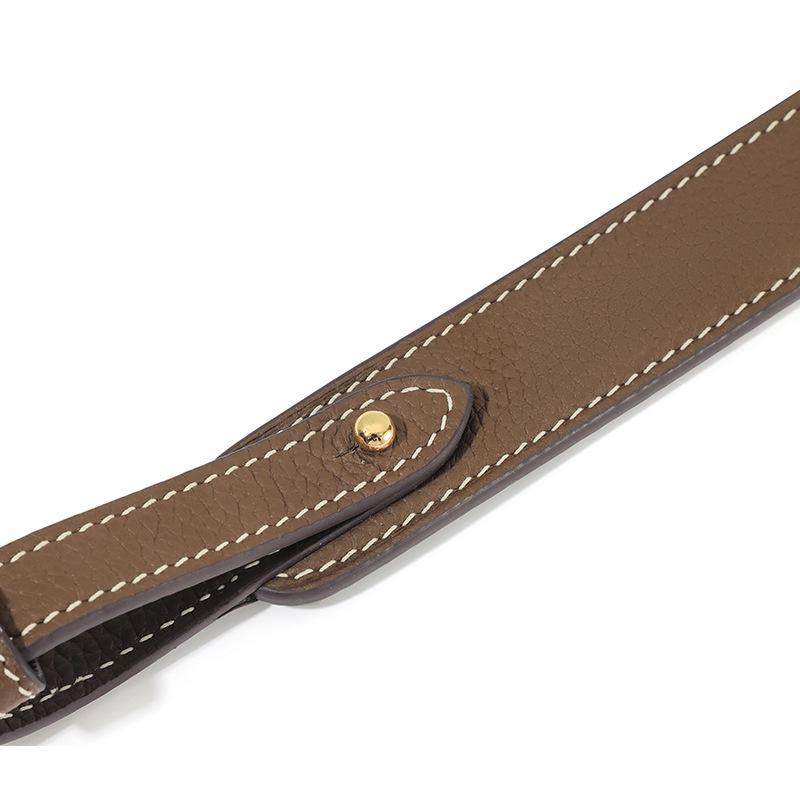 Ma Huang Shi A-35 Широкий кожаный ремень кроссбоди/на плечо для сумок Lindy Evelyn Basket Kelly