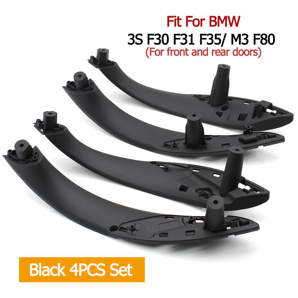 Front Rear Left Right Interior Door Handle Cover Trim Set For BMW 3 4 Series M3 M4 F30 F31 F34 F36 F32 F33 F80 F82 F83 318 320