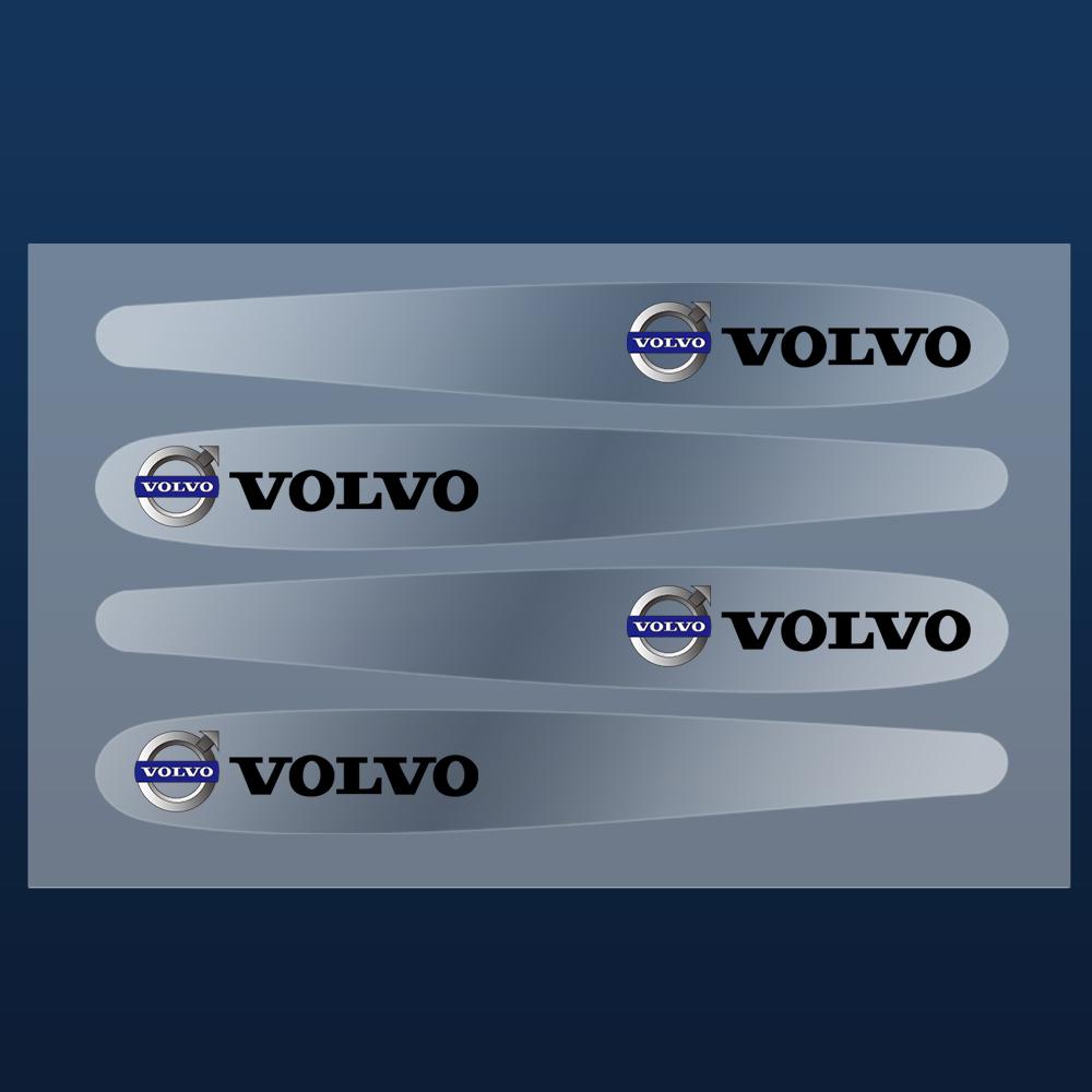 4/8pcs Car Door Handle Cup Protector Stickers Auto Emblem Anti Scratch Film For Volvo RDesign XC60 XC90 V40 S60 V60 S40 V50 V70