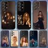 Чехол для телефона S-Shakira TQG Singer для Samsung S25, S24, S21, S22, S23, S30, Ultra, S20, Plus, Fe, Lite, Note, 10, 9, 5G Черный