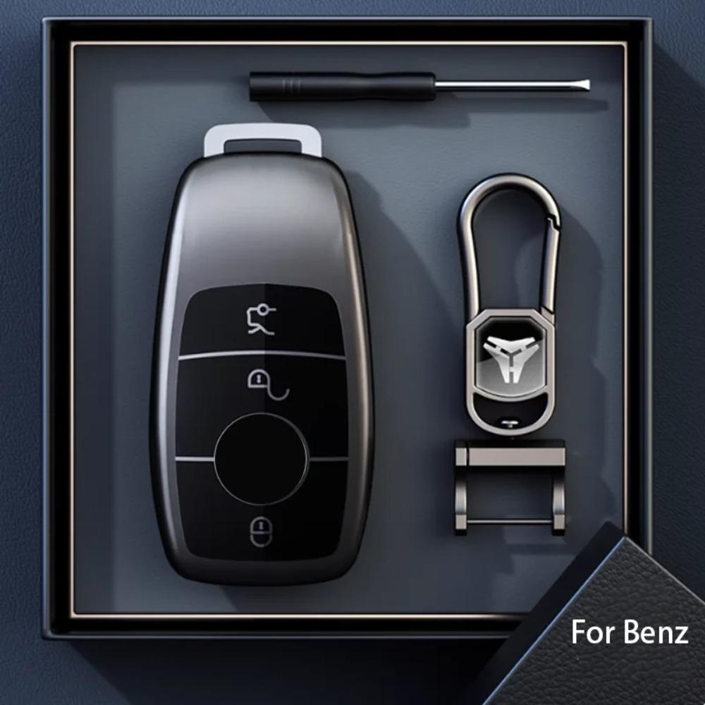 Титановый серый для Mercedes Benz E C S GLC класса E200 E400 E63 W213 S550 S560 C260 Умный пульт чехол для ключа автомобиля Аксессуары