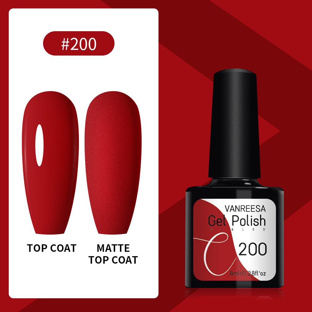 VANREESA Набор гелей для ногтей 111 цветов Гель-лак для ногтей Soak Off Базовое покрытие Верхнее покрытие Маникюр для ногтей УФ-светодиодный полуперманентный лак Стойкий гель для дизайна ногтей