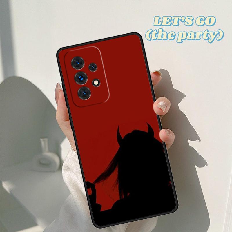 Милый сексуальный чехол-дьяволенок для телефона Samsung Galaxy A42 A31 A40 A51 A71 A32 A80 A91 A52 A72 A73 A20e A21S A50 A70 A11 A12