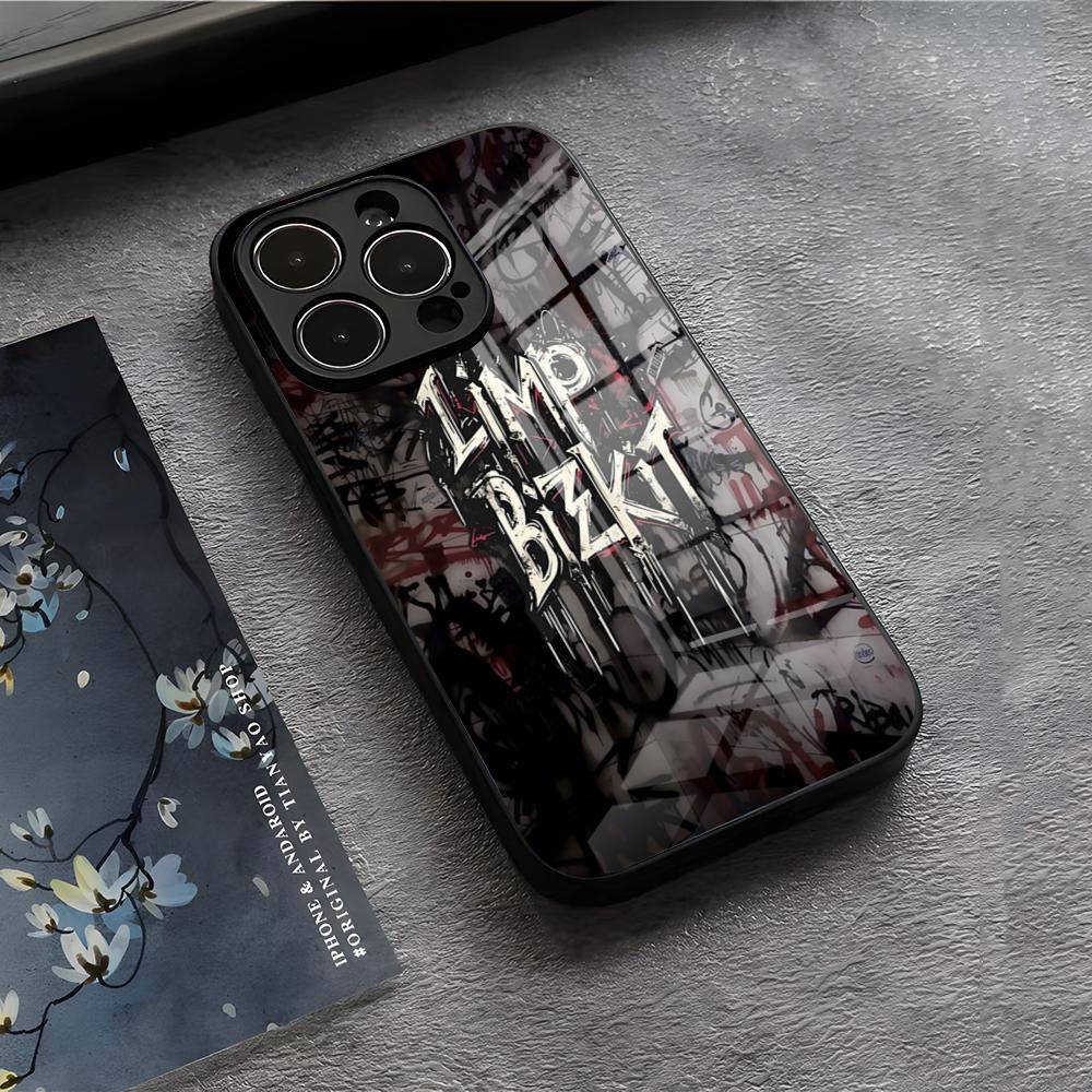 Чехол для телефона Rock Band L-Limp Bizkit Для IPhone 17 Air 16 E Pro Max 15 14 13 Mini 12 Pro 11 Max Plus Черная Стеклянная Крышка