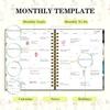 18 Month Weekly & Monthly Planner 2025 Spiral Bound Hard Cover Planner with Stickers & Gift Box, Jan 2025- Jul 2026 Large Daily Notebook