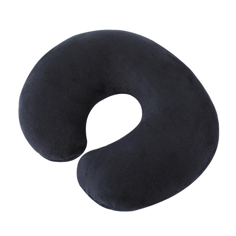 Подушка для путешествий U-образной формы из бархата для поддержки шеи