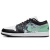Air Jordan 1 Винтажные Баскетбольные Кроссовки Мужские Низкие Зеленый/Белый 553558-131(Команда56-)