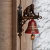 Колотушка для двери Крампуса Декоративный Хэллоуинский дверной молоток Водонепроницаемый Готический дверной молоток для крыльца Сада Темный Домашний Декор