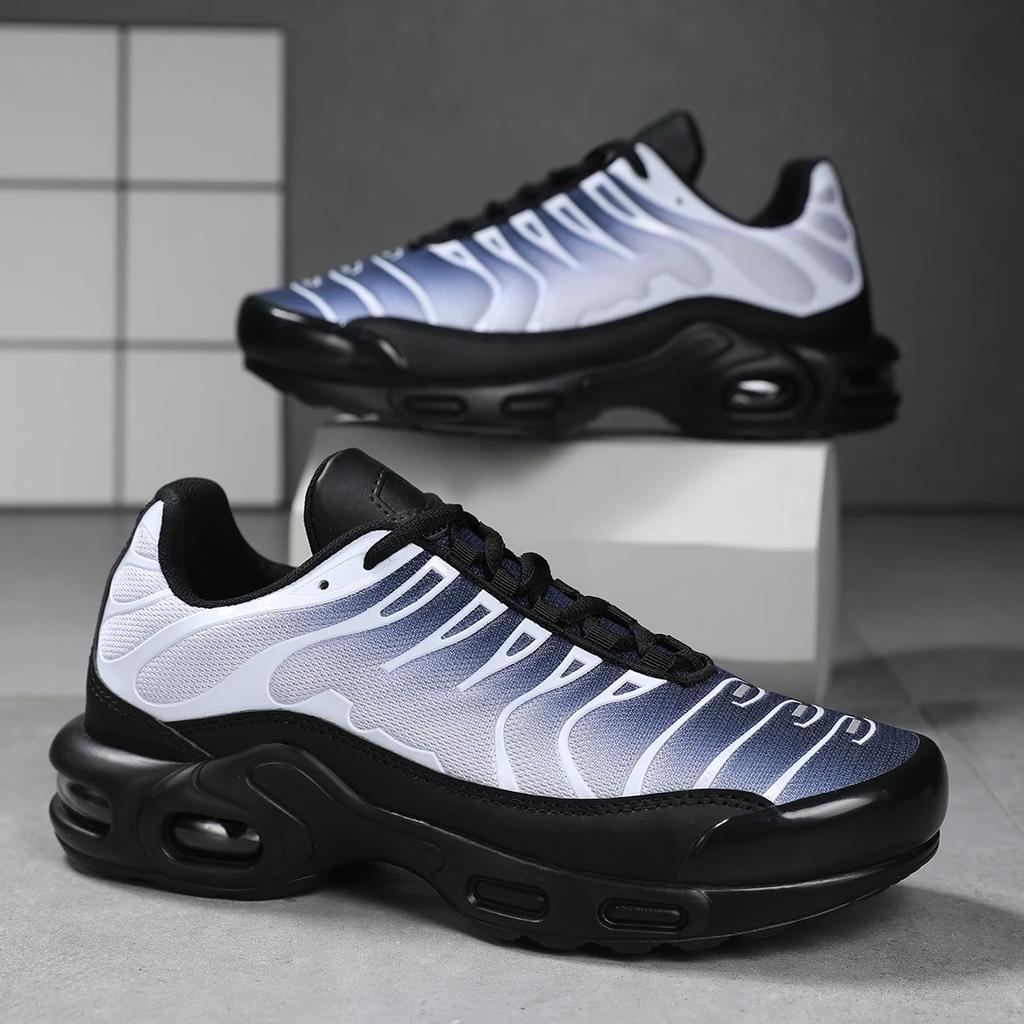 Сетчатые кроссовки на шнуровке, ультралегкие, для бега, с воздушной подушкой, дышащие, сетчатые, повседневные спортивные кроссовки для мужчин и женщин