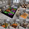 Halloween Night Pumpkin Floor Mat, Non-Slip Door Rug for Living Room Carpet Festive Home Decor for Xmas, Halloween Rug