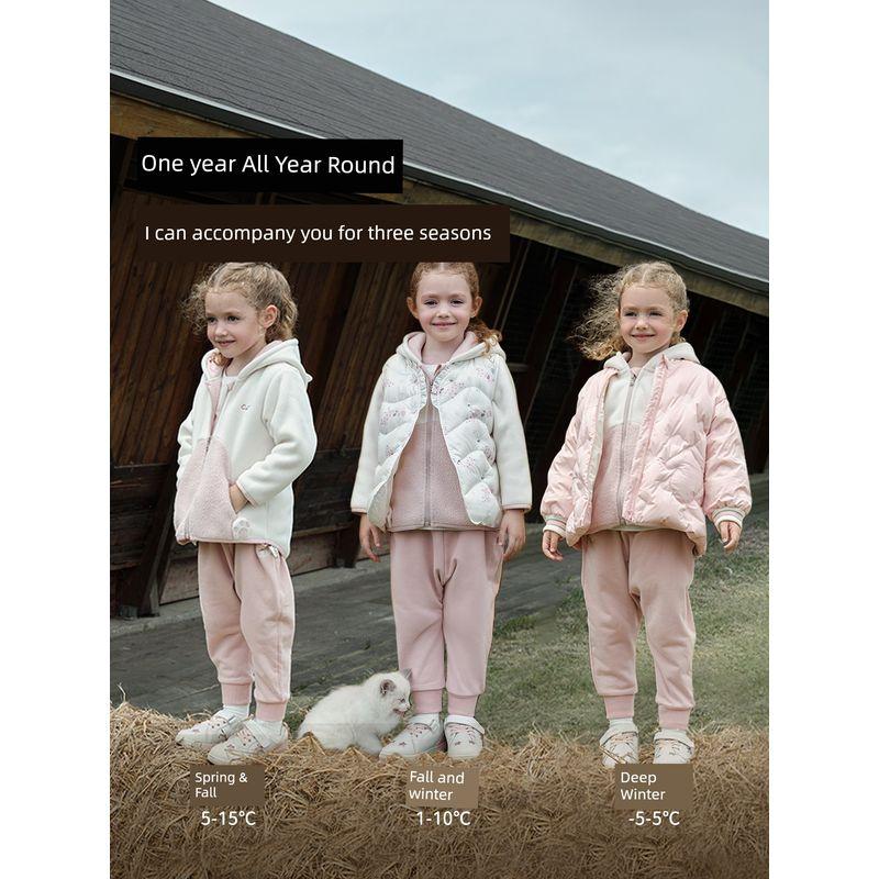 David Bella Kidsren's Polar Fleece Jacket Spring Clothing for Boys and Girls New Year's Red New Year's Greeting Clothing Baby Kidsren's Clothing