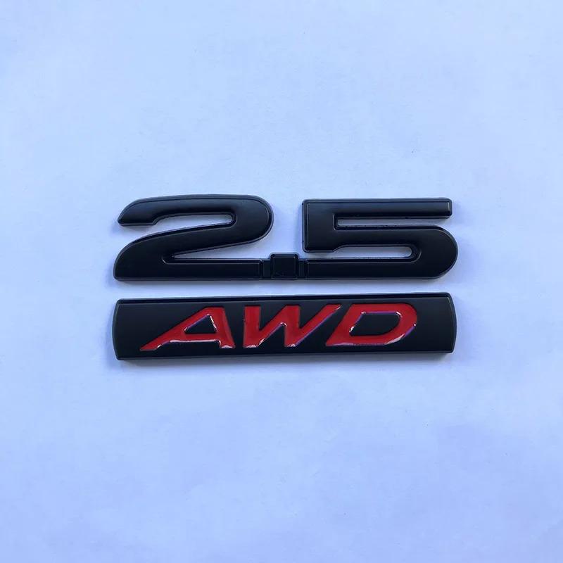 3D Metal 2.0 2.5 AWD Logo Letters Car Trunk Emblem Badge Decal 2.5 AWD Sticker Accessories