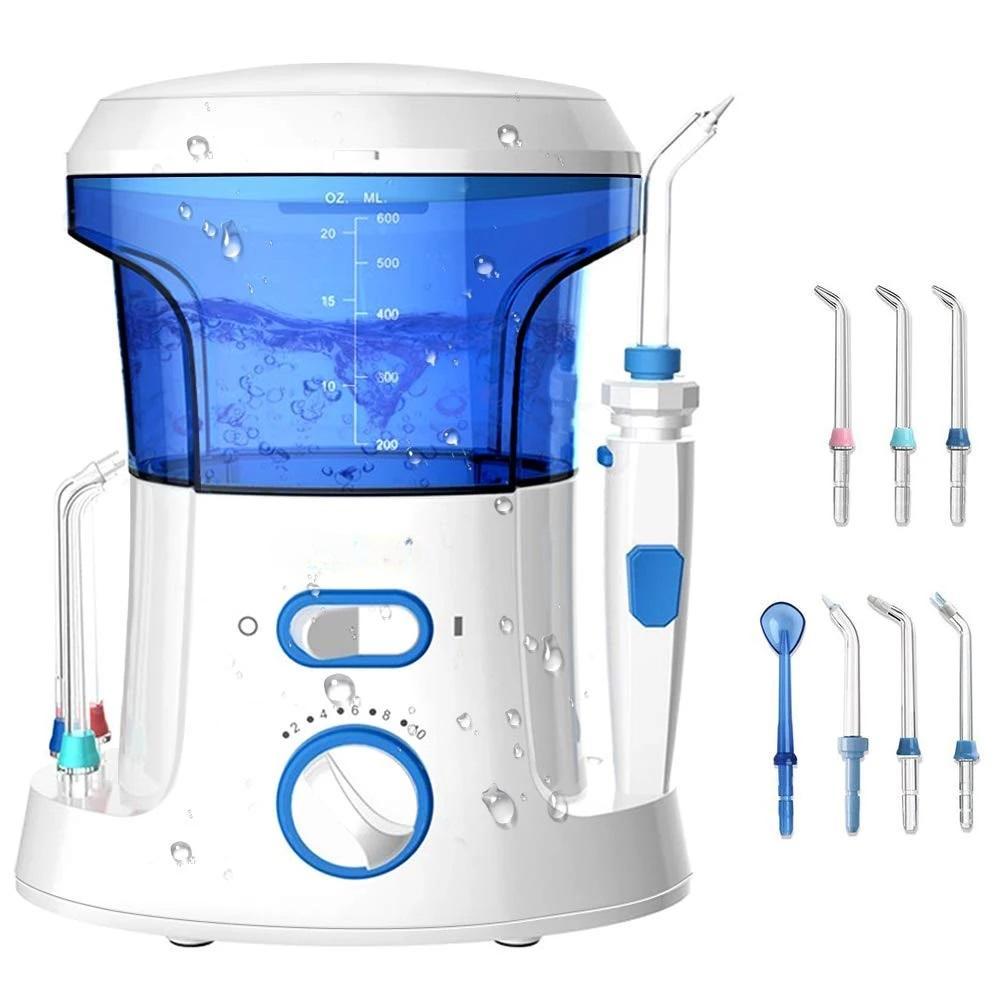 600 мл электрическая зубная нить ирригатор для полости рта для домашнего использования портативный настольный подходит для 7 зубных нитей для домашнего использования